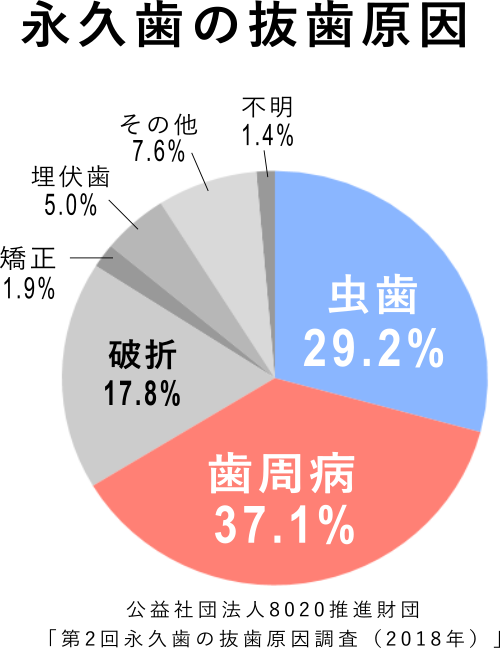 抜歯の原因データ