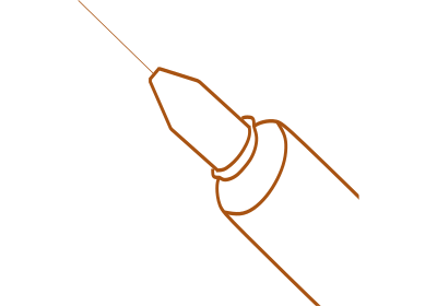 細い麻酔針-アイコン